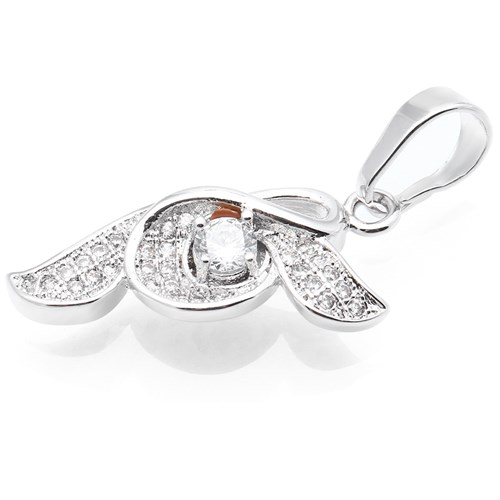 Mặt Dây Chuyền Hợp Kim Nữ AvaJi Đính Đá AVJ.P000004.00 Màu Bạc