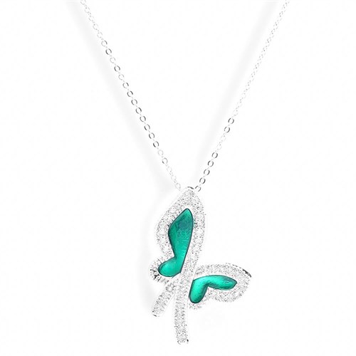 Mặt Dây Chuyền Hợp Kim Nữ AvaJi Đính Đá AVJ.P000006.00 Màu Bạc