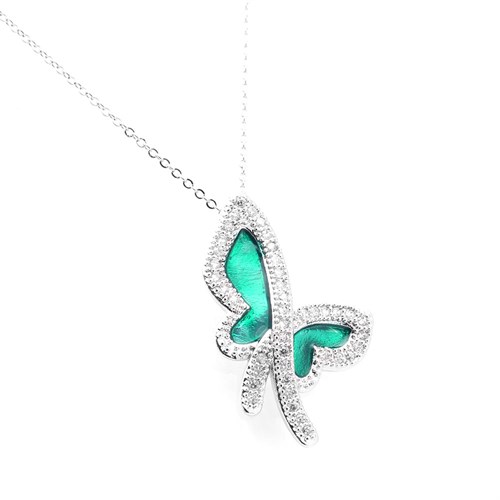 Mặt Dây Chuyền Hợp Kim Nữ AvaJi Đính Đá AVJ.P000006.00 Màu Bạc