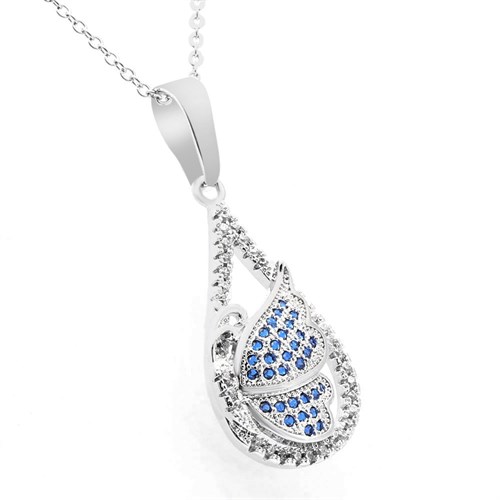 Mặt Dây Chuyền Hợp Kim Nữ AvaJi Đính Đá AVJ.P000007.00 Màu Bạc