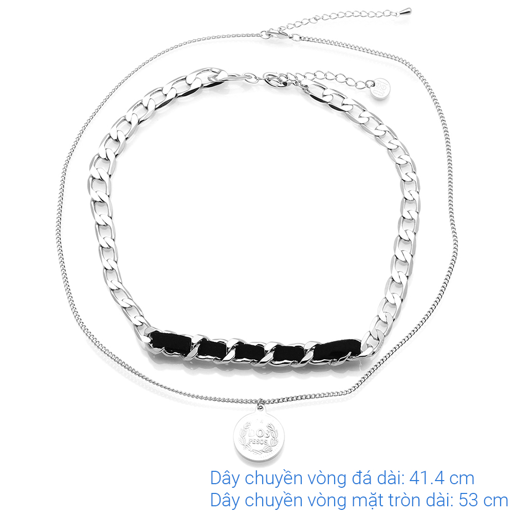 Dây Chuyền Hợp Kim Nữ AvaJi AVJ.N000001.00 Màu Bạc