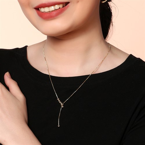 Dây Chuyền Hợp Kim Nữ AvaJi AVJ.N000004.00 Màu Vàng
