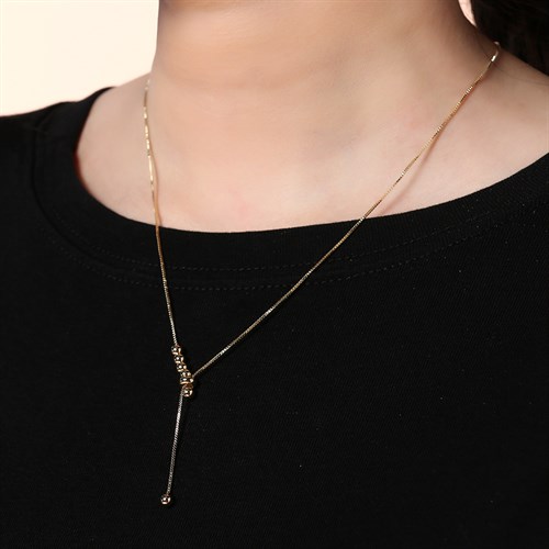 Dây Chuyền Hợp Kim Nữ AvaJi AVJ.N000004.00 Màu Vàng