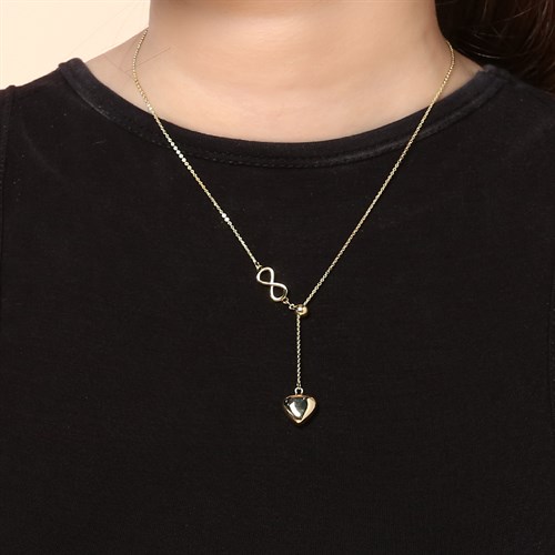 Dây Chuyền Hợp Kim Nữ AvaJi AVJ.N000008.00 Màu Vàng