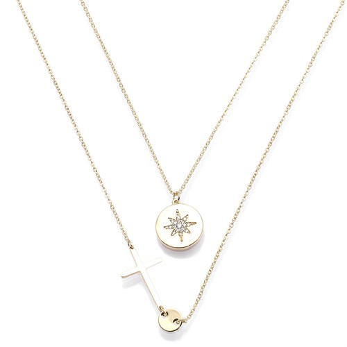 Dây Chuyền Hợp Kim Nữ AvaJi AVJ.N000010.00 Màu Vàng