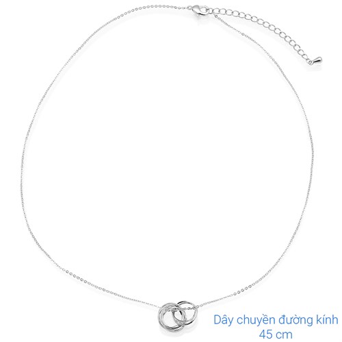 Dây Chuyền Hợp Kim Nữ AvaJi AVJ.N000011.00 Màu Bạc