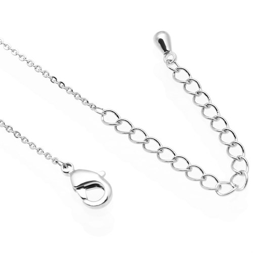 Dây Chuyền Hợp Kim Nữ AvaJi AVJ.N000011.00 Màu Bạc