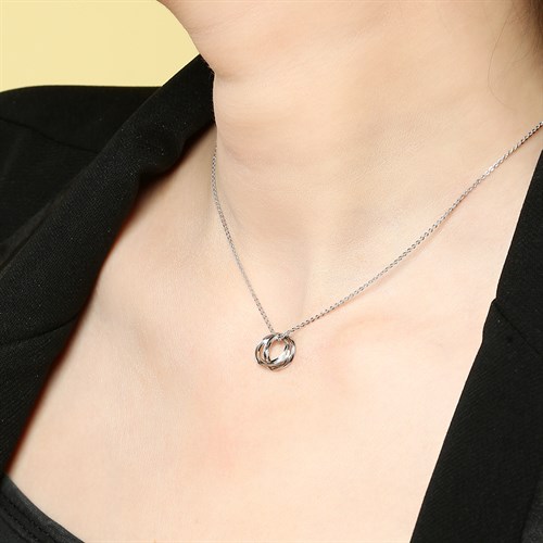 Dây Chuyền Hợp Kim Nữ AvaJi AVJ.N000011.00 Màu Bạc