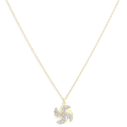 Dây Chuyền Hợp Kim Nữ AvaJi Đính Đá AVJ.N000020.00 Màu Vàng