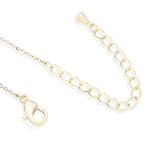 Dây Chuyền Hợp Kim Nữ AvaJi Đính Đá AVJ.N000020.00 Màu Vàng