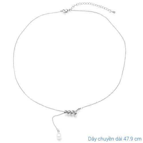 Dây Chuyền Hợp Kim Nữ AvaJi Ngọc Trai AVJ.N000025.00 Màu Vàng