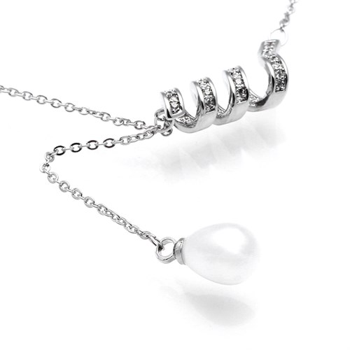 Dây Chuyền Hợp Kim Nữ AvaJi Ngọc Trai AVJ.N000025.00 Màu Vàng