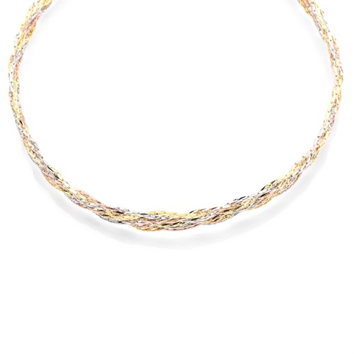 Dây Chuyền Bạc Nữ Mạ Vàng 18K AvaJi AVJ.N000158.00 Màu Vàng