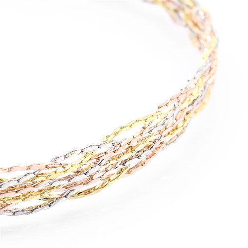 Dây Chuyền Bạc Nữ Mạ Vàng 18K AvaJi AVJ.N000158.00 Màu Vàng