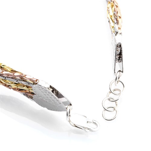 Dây Chuyền Bạc Nữ Mạ Vàng 18K AvaJi AVJ.N000158.00 Màu Vàng