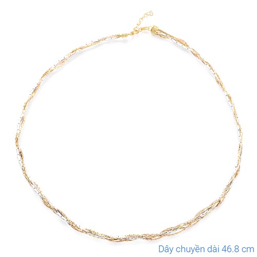 Dây Chuyền Bạc Nữ Mạ Vàng 18K AvaJi AVJ.N000159.00