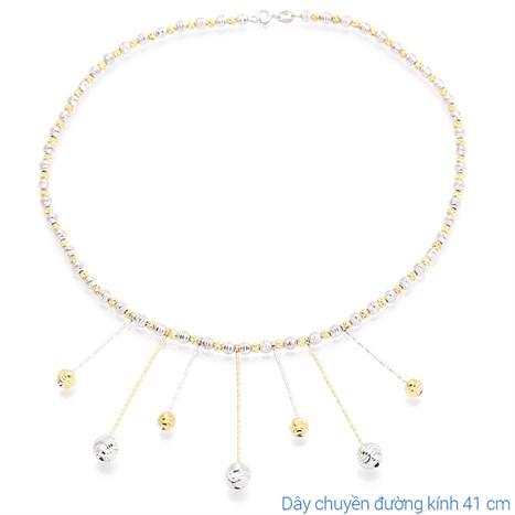 Dây Chuyền Bạc Nữ Mạ Vàng 18K AvaJi AVJ.N000168.00 Màu Vàng