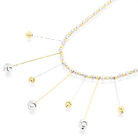 Dây Chuyền Bạc Nữ Mạ Vàng 18K AvaJi AVJ.N000168.00 Màu Vàng