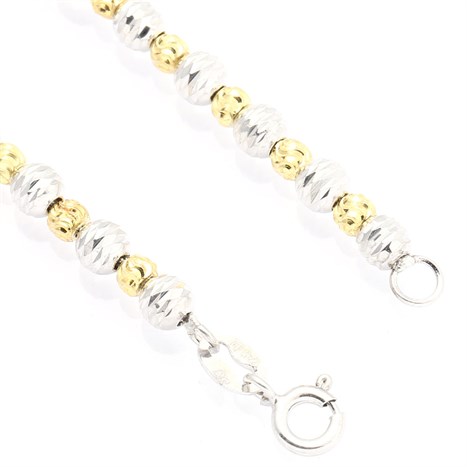 Dây Chuyền Bạc Nữ Mạ Vàng 18K AvaJi AVJ.N000168.00 Màu Vàng