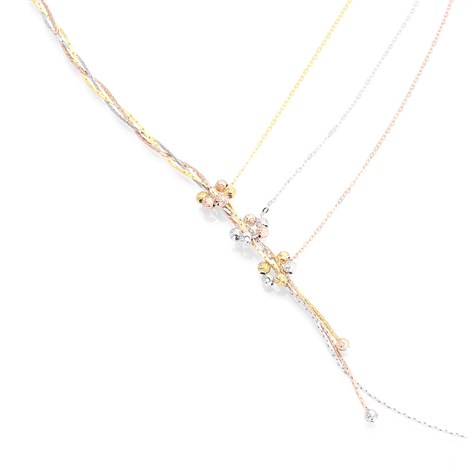 Dây Chuyền Bạc Nữ Mạ Vàng 18K AvaJi AVJ.N000169.00 Màu Vàng