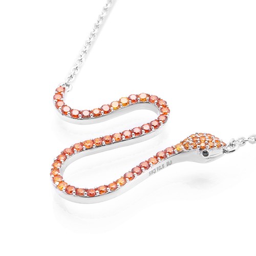 Dây Chuyền Bạc Nữ Đính Đá Mạ Vàng Trắng AvaJi AVJ.N000171.00