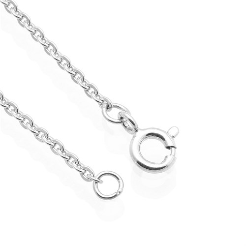 Dây Chuyền Bạc Nữ Đính Đá Mạ Vàng Trắng AvaJi AVJ.N000171.00