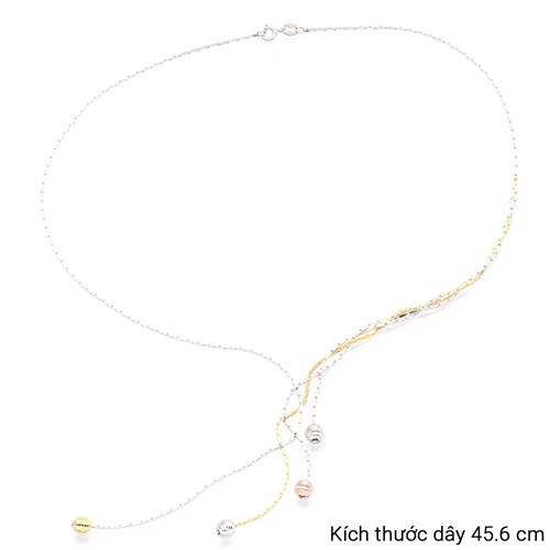 Dây Chuyền Bạc Nữ Mạ Vàng 18K AvaJi AVJ.N000175.00 Màu Bạc