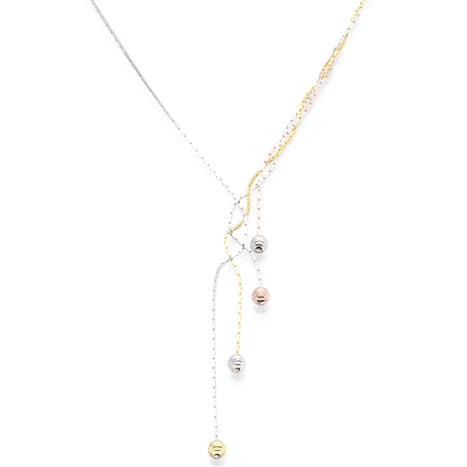 Dây Chuyền Bạc Nữ Mạ Vàng 18K AvaJi AVJ.N000175.00 Màu Bạc