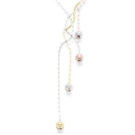 Dây Chuyền Bạc Nữ Mạ Vàng 18K AvaJi AVJ.N000175.00 Màu Bạc