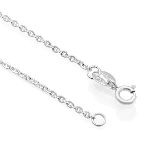 Dây Chuyền Bạc Nữ Đính Đá Mạ Vàng Trắng AvaJi AVJ.N000177.00 Màu Bạc