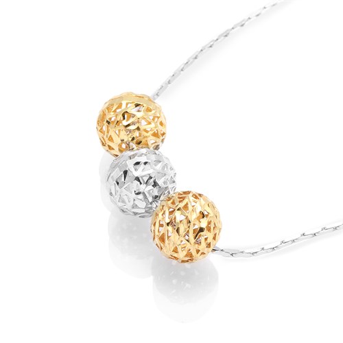 Dây Chuyền Bạc Nữ Mạ Vàng Trắng AvaJi AVJ.N000179.00 Màu Bạc