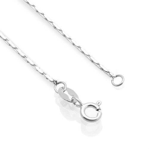 Dây Chuyền Bạc Nữ Mạ Vàng Trắng AvaJi AVJ.N000179.00 Màu Bạc