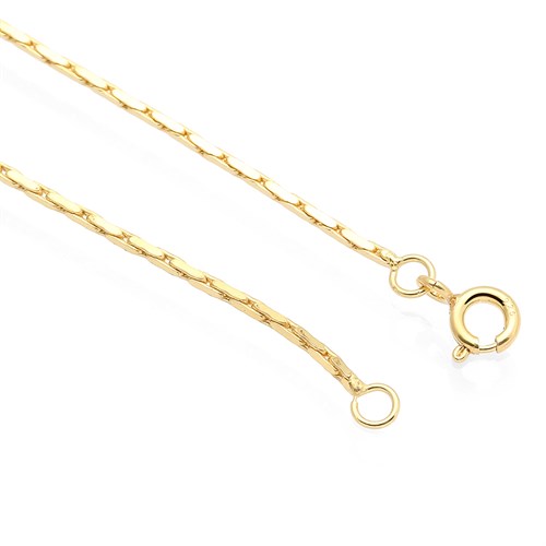 Dây Chuyền Bạc Nữ Đính Đá Mạ Vàng 18K AvaJi AVJ.N000182.00 Màu Vàng