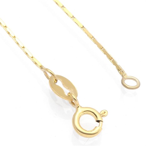 Dây Chuyền Bạc Nữ Đính Đá Mạ Vàng 18K AvaJi AVJ.N000183.00 Màu Vàng