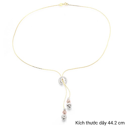 Dây Chuyền Bạc Nữ Mạ Vàng 18K AvaJi AVJ.N000191.00 Màu Vàng