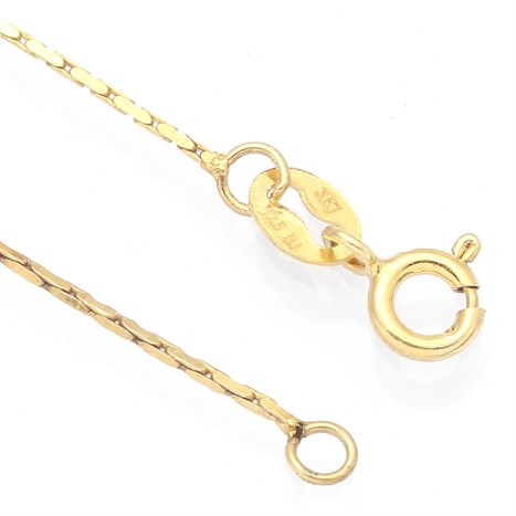 Dây Chuyền Bạc Nữ Mạ Vàng 18K AvaJi AVJ.N000191.00 Màu Vàng