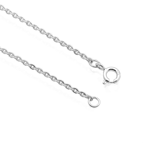 Dây Chuyền Bạc Nữ Mạ Vàng Trắng AvaJi AVJ.N000192.00 Màu Bạc