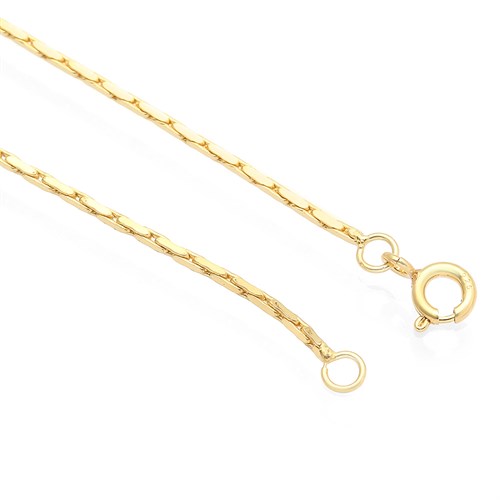 Dây Chuyền Bạc Nữ Đính Đá Mạ Vàng 18K AvaJi AVJ.N000193.00 Màu Vàng