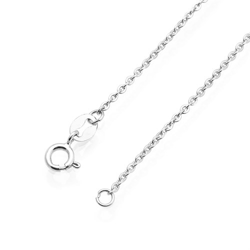 Dây Chuyền Bạc Nữ Đính Đá Mạ Vàng Trắng AvaJi AVJ.N000194.00 Màu Bạc