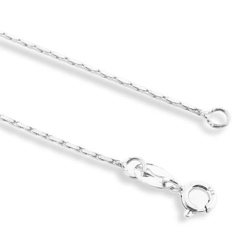 Dây Chuyền Bạc Nữ Đính Đá Mạ Vàng Trắng AvaJi AVJ.N000198.00 Màu Bạc