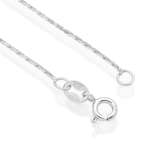 Dây Chuyền Bạc Nữ Mạ Vàng Trắng AvaJi AVJ.N000200.00 Màu Bạc