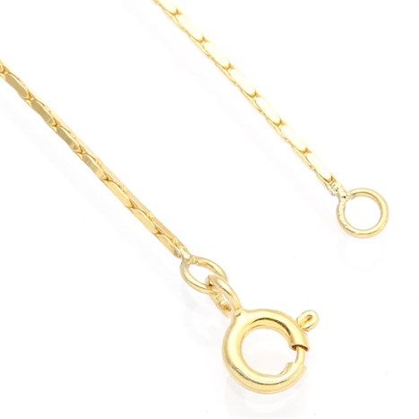 Dây Chuyền Bạc Nữ Đính Đá Mạ Vàng 18K AvaJi AVJ.N000202.00 Màu Vàng