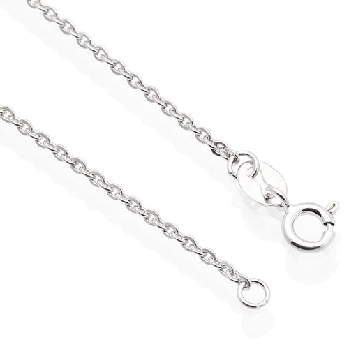 Dây Chuyền Bạc Nữ Đính Đá Mạ Vàng Trắng AvaJi AVJ.N000207.00 Màu Bạc