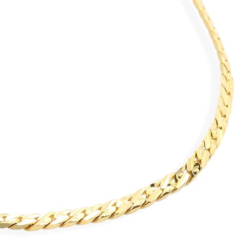 Dây Chuyền Bạc Unisex Mạ Vàng 18K AvaJi AVJ.N000217.00 Màu Vàng