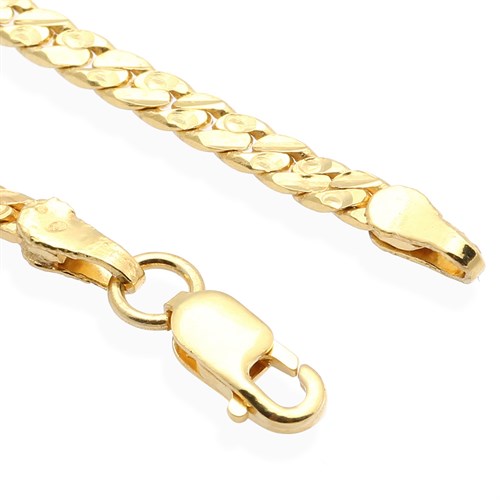 Dây Chuyền Bạc Unisex Mạ Vàng 18K AvaJi AVJ.N000217.00 Màu Vàng