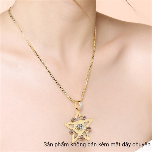Dây Chuyền Bạc Unisex Mạ Vàng 18K AvaJi AVJ.N000217.00 Màu Vàng
