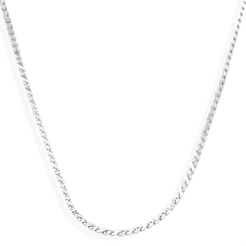 Dây Chuyền Bạc Unisex Mạ Vàng Trắng AvaJi AVJ.N000218.00 Màu Bạc