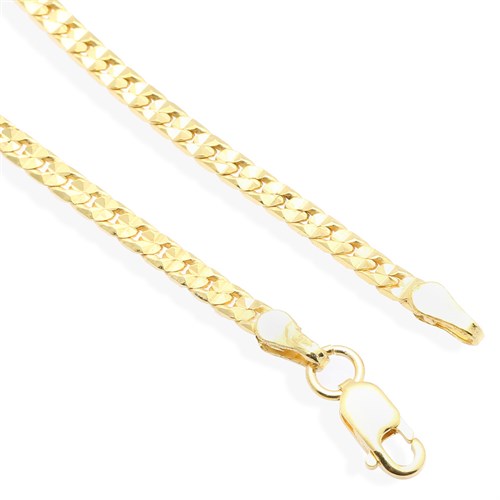 Dây Chuyền Bạc Unisex Mạ Vàng 18K AvaJi AVJ.N000219.00 Màu Vàng