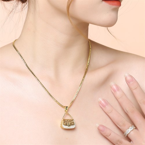 Dây Chuyền Bạc Unisex Mạ Vàng 18K AvaJi AVJ.N000219.00 Màu Vàng