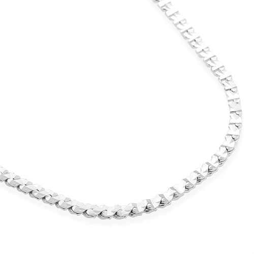 Dây Chuyền Bạc Unisex Mạ Vàng Trắng AvaJi AVJ.N000220.00 Màu Bạc